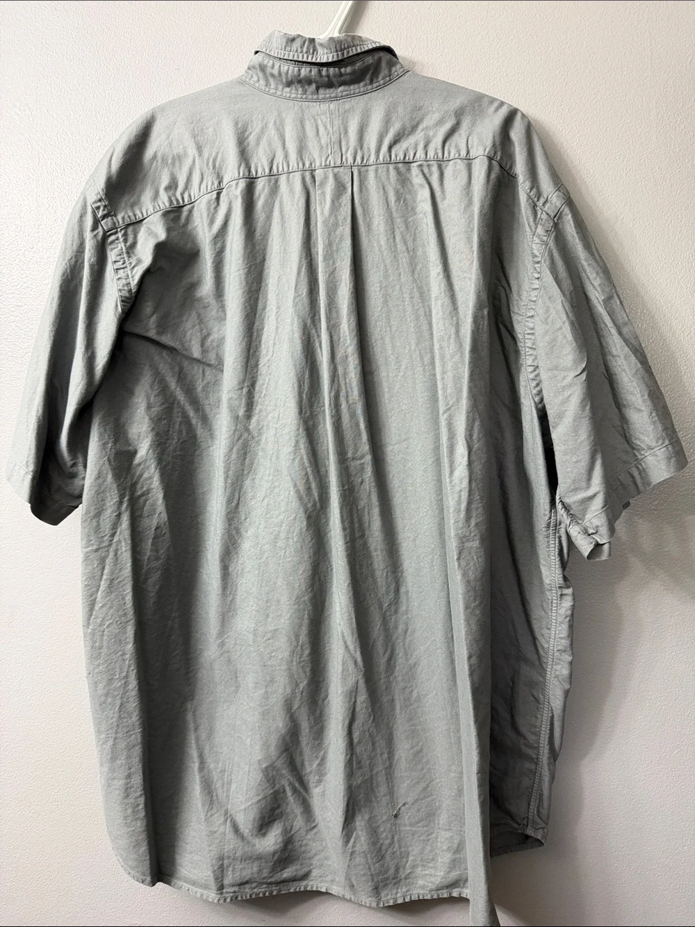 Polo by Ralph Lauren Light Gray Short-Sleeve Button-Down Shirt 2xb
